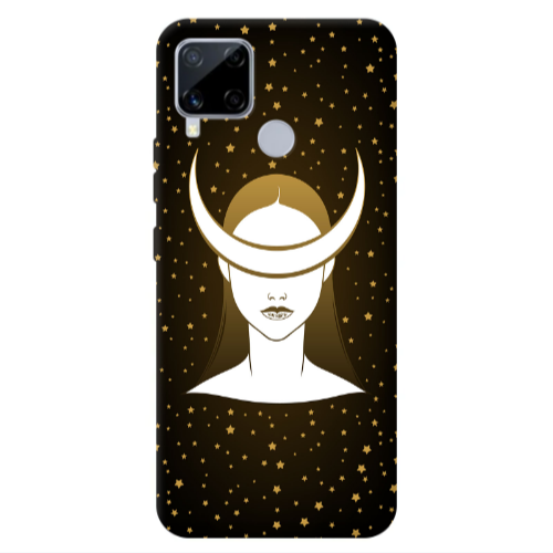 Realme C25S Moon eyes Transparent Silicone TPU Θήκη