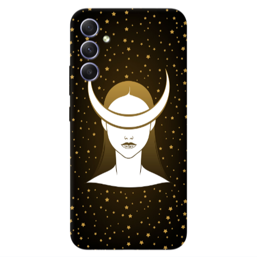 Samsung A34 Moon eyes Transparent Silicone TPU Θήκη