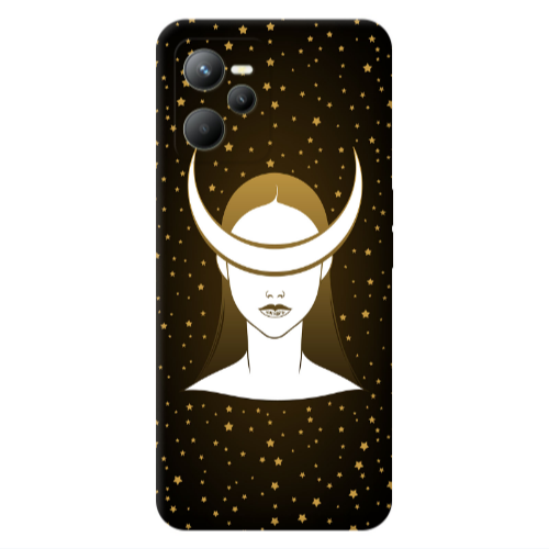 Realme C35 Moon eyes Transparent Silicone TPU Θήκη