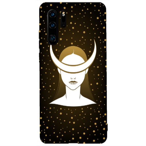 Huawei P30 Pro Moon eyes Transparent Silicone TPU Θήκη