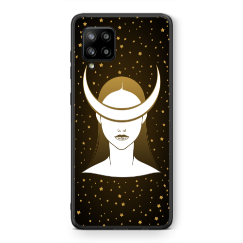 Samsung A42 5G Moon eyes Black Glossy Θήκη