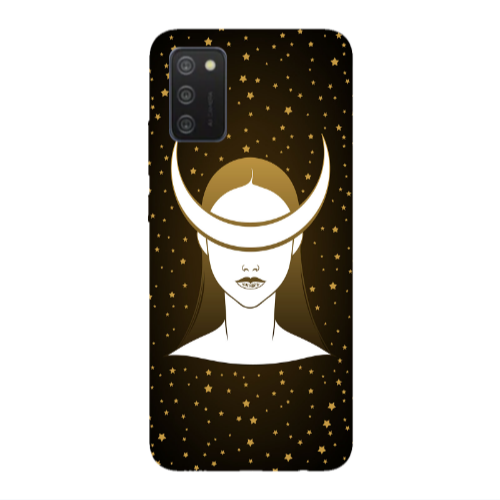Samsung A02s Moon eyes Transparent Silicone TPU Θήκη