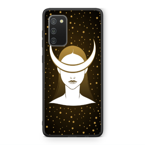 Samsung A02s Moon eyes Black Glossy Θήκη