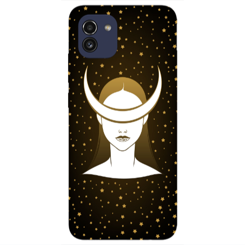 Samsung A03 Moon eyes Transparent Silicone TPU Θήκη