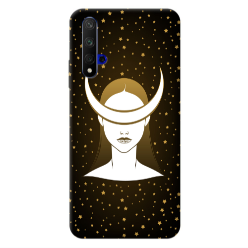 Huawei Nova 5 T Moon eyes Transparent Silicone TPU Θήκη