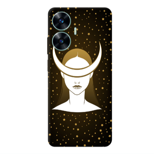 Realme C55 Moon eyes Transparent Silicone TPU Θήκη