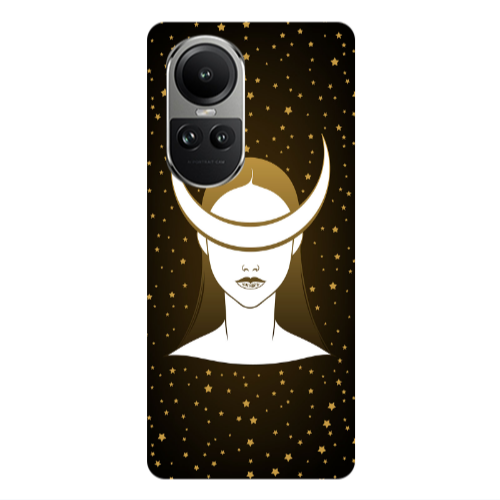 Oppo Reno10 5G Moon eyes Transparent Silicone TPU Θήκη