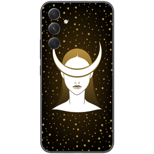 Samsung Galaxy A25 Moon eyes Transparent Silicone TPU Θήκη