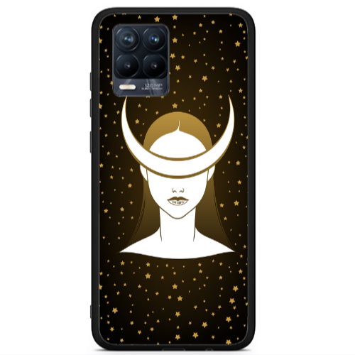 Realme 8 i Moon eyes Black Glossy Θήκη