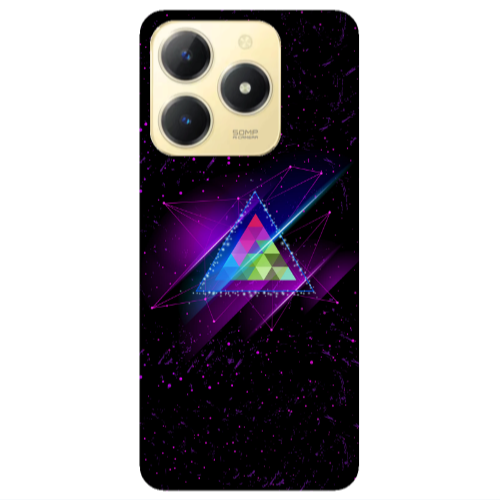 Realme C61 Triangle stars Transparent Silicone TPU Θήκη