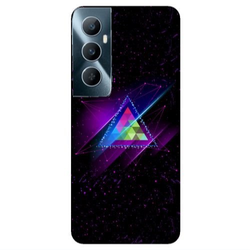Realme C65 Triangle stars Transparent Silicone TPU Θήκη
