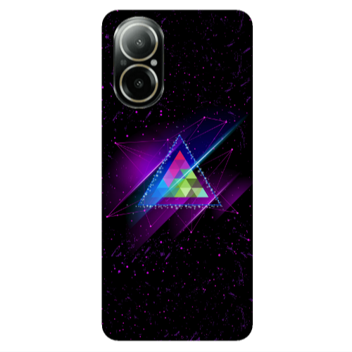 Realme C67 Triangle stars Transparent Silicone TPU Θήκη