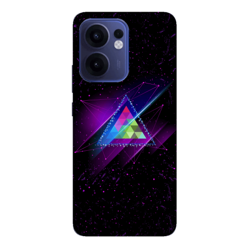 Oppo Reno13 FS Triangle stars Transparent Silicone TPU Θήκη