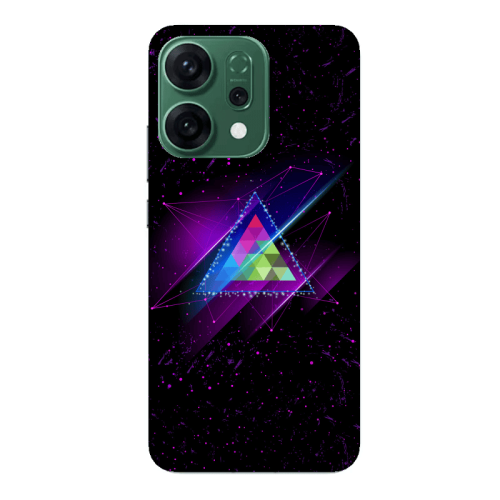 Oppo RENO 14 Triangle stars Transparent Silicone TPU Θήκη