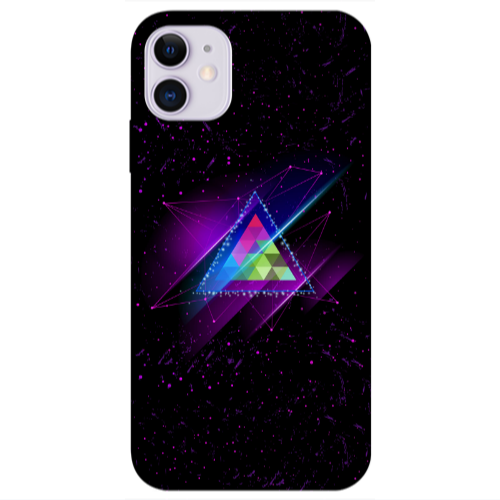 Apple iPhone 11  Triangle stars Transparent Silicone TPU Θήκη
