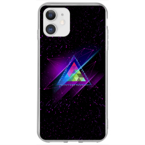 Apple iPhone 12 Triangle stars Transparent Silicone TPU Θήκη