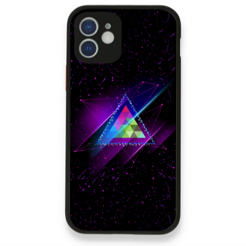 Apple iPhone 12 Triangle stars Black Glossy Θήκη