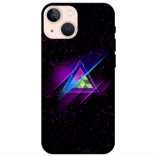 Apple iPhone 13 Triangle stars Transparent Silicone TPU Θήκη