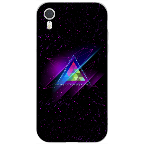 Apple iPhone Xr Triangle stars Transparent Silicone TPU Θήκη