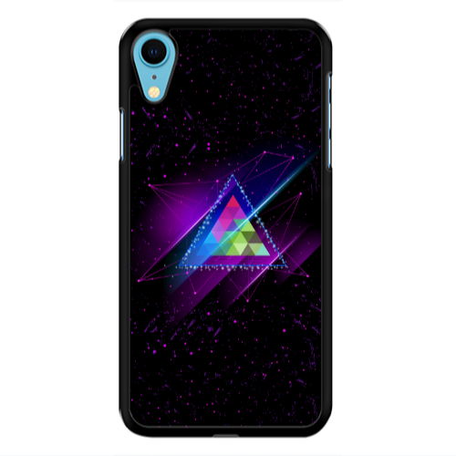 Apple iPhone Xr Triangle stars Black Glossy Θήκη