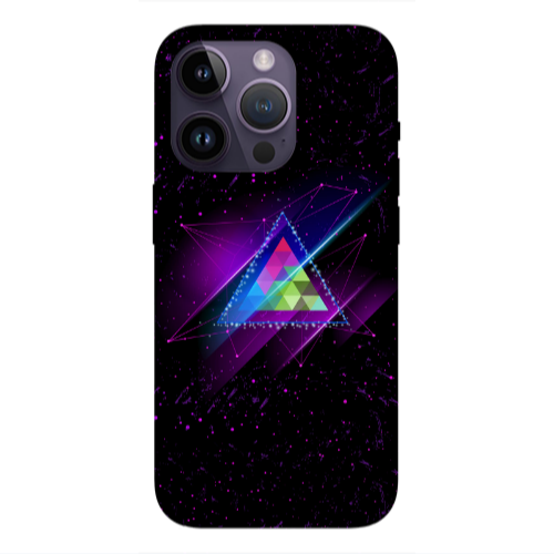 Apple iPhone 14 Pro  Triangle stars Transparent Silicone TPU Θήκη