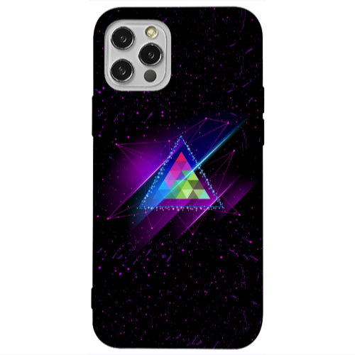 Apple iPhone 12 Pro Triangle stars Transparent Silicone TPU Θήκη