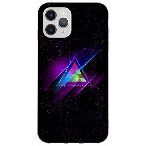 Apple iPhone 11 Pro Max Triangle stars Transparent Silicone TPU Θήκη
