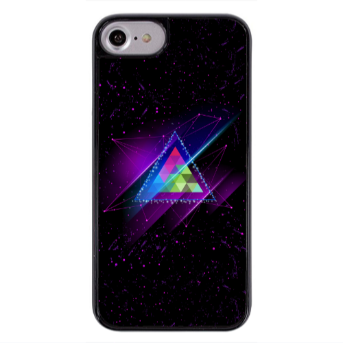 Apple iPhone 7 Triangle stars Black Glossy Θήκη