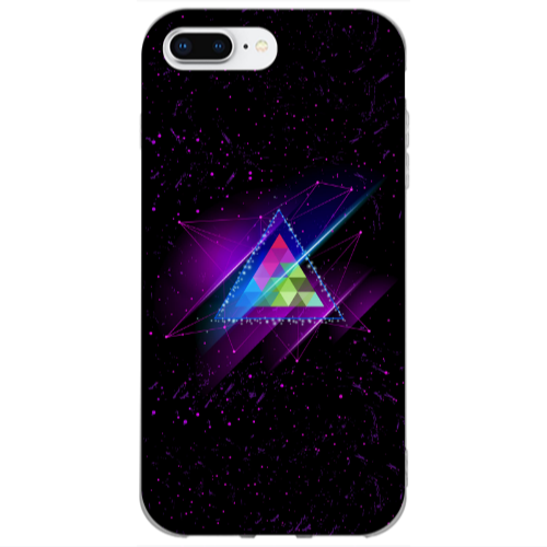 Apple iPhone 7 Plus Triangle stars Transparent Silicone TPU Θήκη