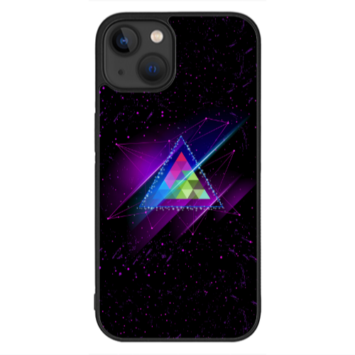 Apple iPhone 13 Mini Triangle stars Black Glossy Θήκη
