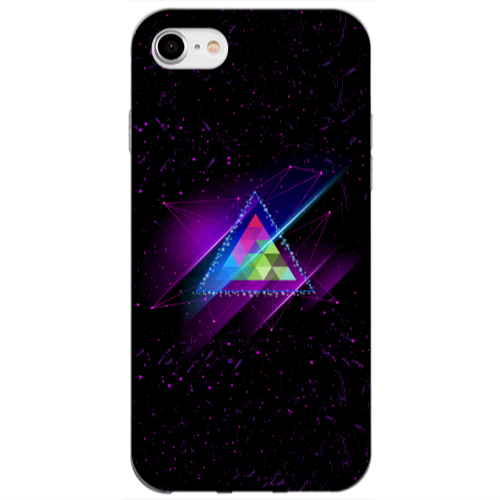 Apple iPhone SE 2020 Triangle stars Transparent Silicone TPU Θήκη
