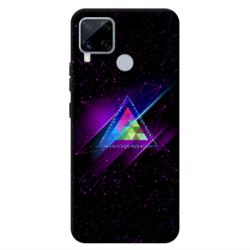 Realme C25S Triangle stars Transparent Silicone TPU Θήκη