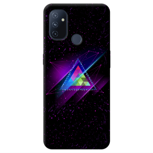 Oneplus Nord 100 Triangle stars Transparent Silicone TPU Θήκη