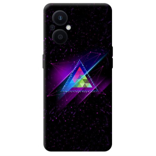 Oppo Reno 7 Lite Triangle stars Transparent Silicone TPU Θήκη
