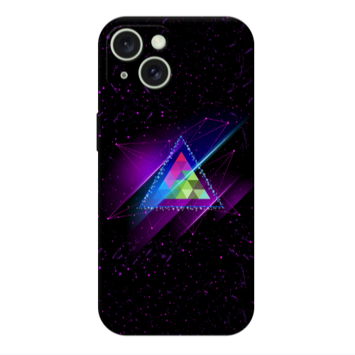 Apple iPhone 15 Plus Triangle stars Transparent Silicone TPU Θήκη