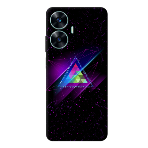 Realme C55 Triangle stars Transparent Silicone TPU Θήκη