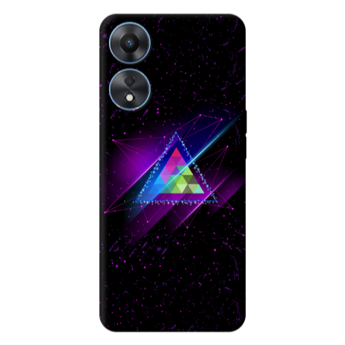 Oppo A 98 Triangle stars Transparent Silicone TPU Θήκη