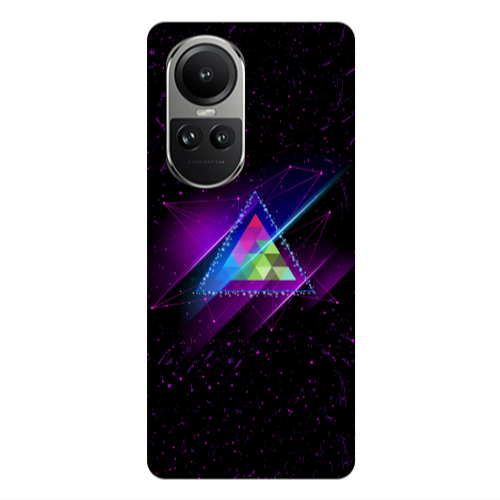 Oppo Reno10 5G Triangle stars Transparent Silicone TPU Θήκη