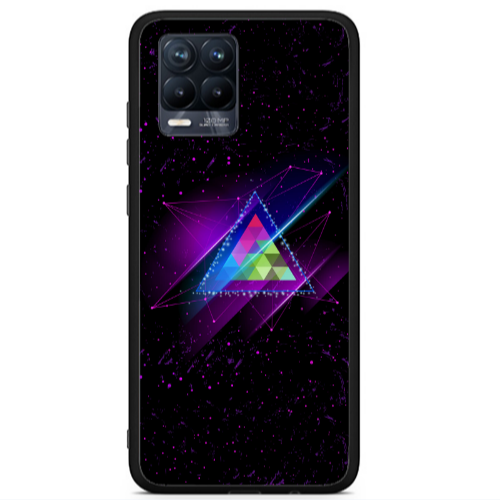 Realme 8 i Triangle stars Black Glossy Θήκη