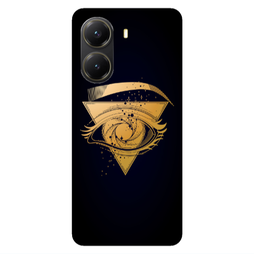 Xiaomi Poco X7 Pro Triangular gold eye Transparent Silicone TPU Θήκη
