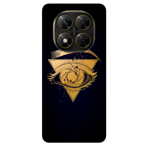 Xiaomi Poco X7 Triangular gold eye Transparent Silicone TPU Θήκη