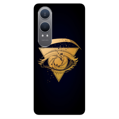 Oneplus Nord Ce 4 lite Triangular gold eye Transparent Silicone TPU Θήκη
