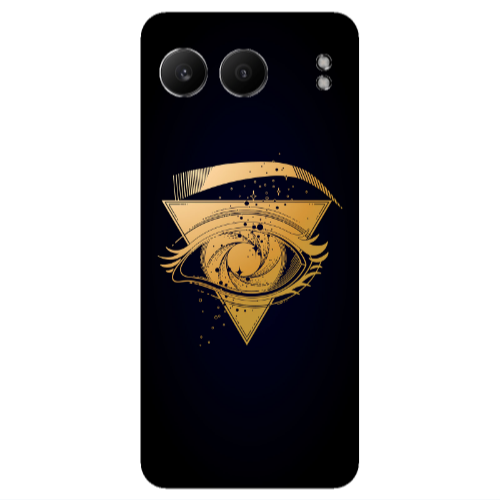 Oneplus Nord 4 Triangular gold eye Transparent Silicone TPU Θήκη