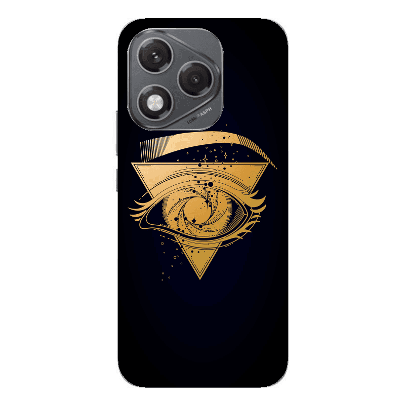 Honor 400 Lite Triangular gold eye Transparent Silicone TPU Θήκη