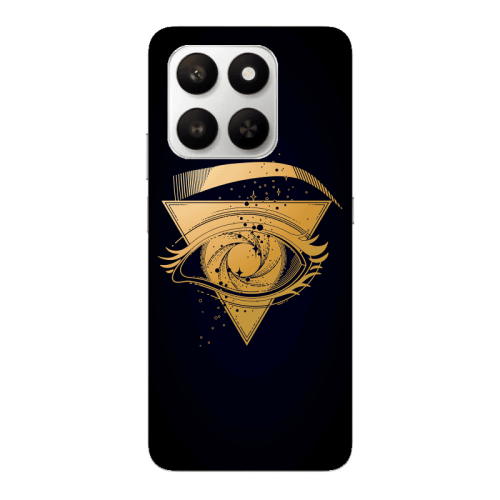 Honor Magic 400 Smart Triangular gold eye Transparent Silicone TPU Θήκη
