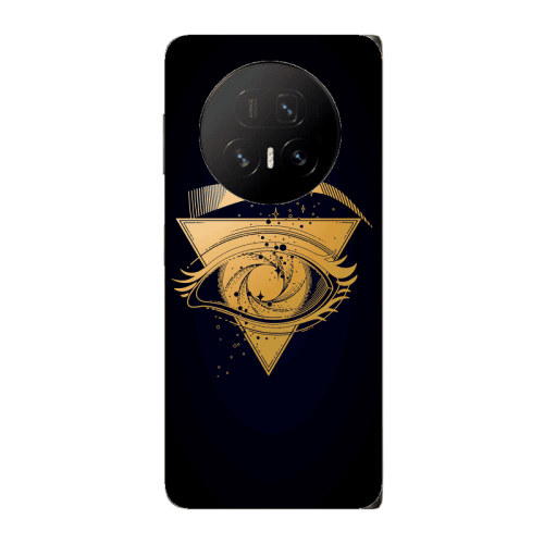 Honor Magic V5 Triangular gold eye Transparent Silicone TPU Θήκη