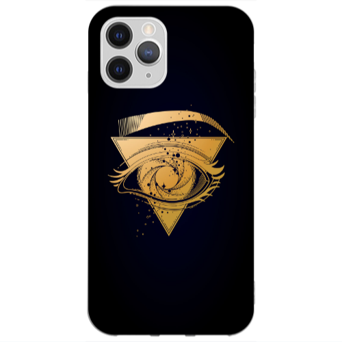 Apple iPhone 13 Pro Max Triangular gold eye Transparent Silicone TPU Θήκη