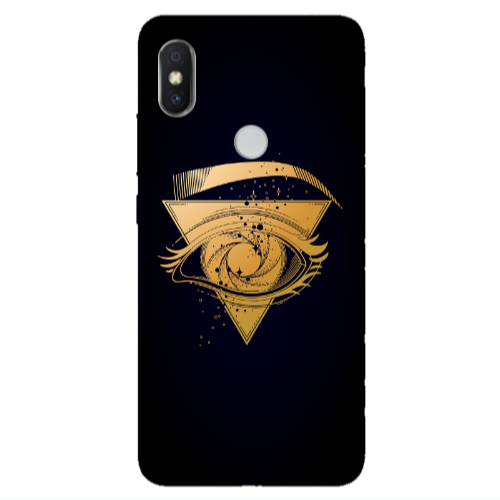 Xiaomi Redmi S2 Triangular gold eye Transparent Silicone TPU Θήκη