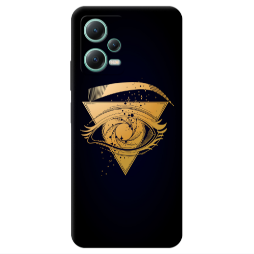 Xiaomi Redmi Note 12 Pro 5G Triangular gold eye Transparent Silicone TPU Θήκη