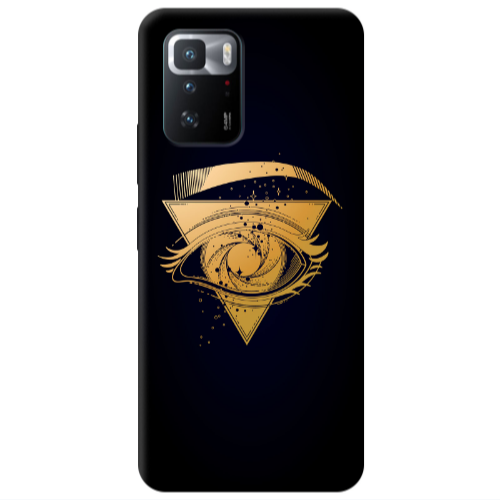 Xiaomi Poco X3 GT Triangular gold eye Transparent Silicone TPU Θήκη